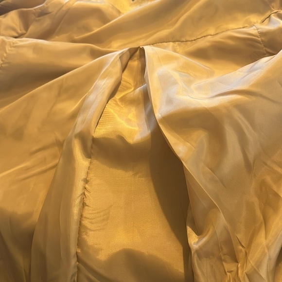 Mossimo Wool Blend Collarless Double Breasted Dusty Mustard Jacket Size XXL - Picture 15 of 15